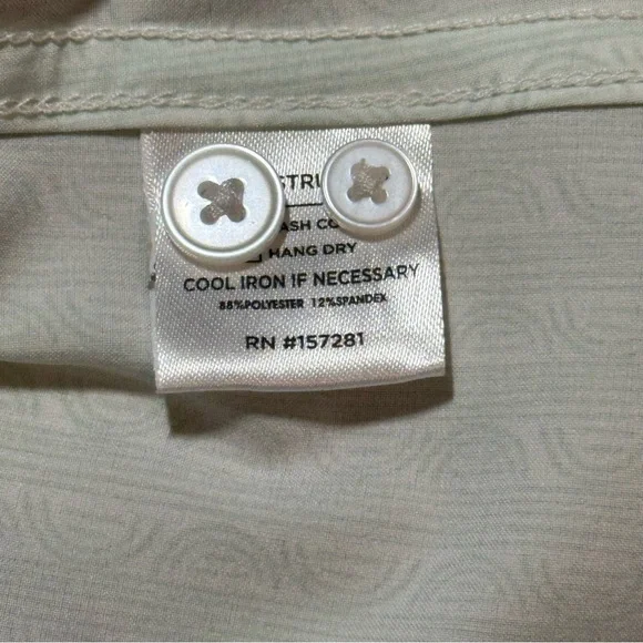 Mizzen+Main Leeward Shirt Men’s Medium Neptune Saguaro Green Stretch Classic Fit - Picture 9 of 11